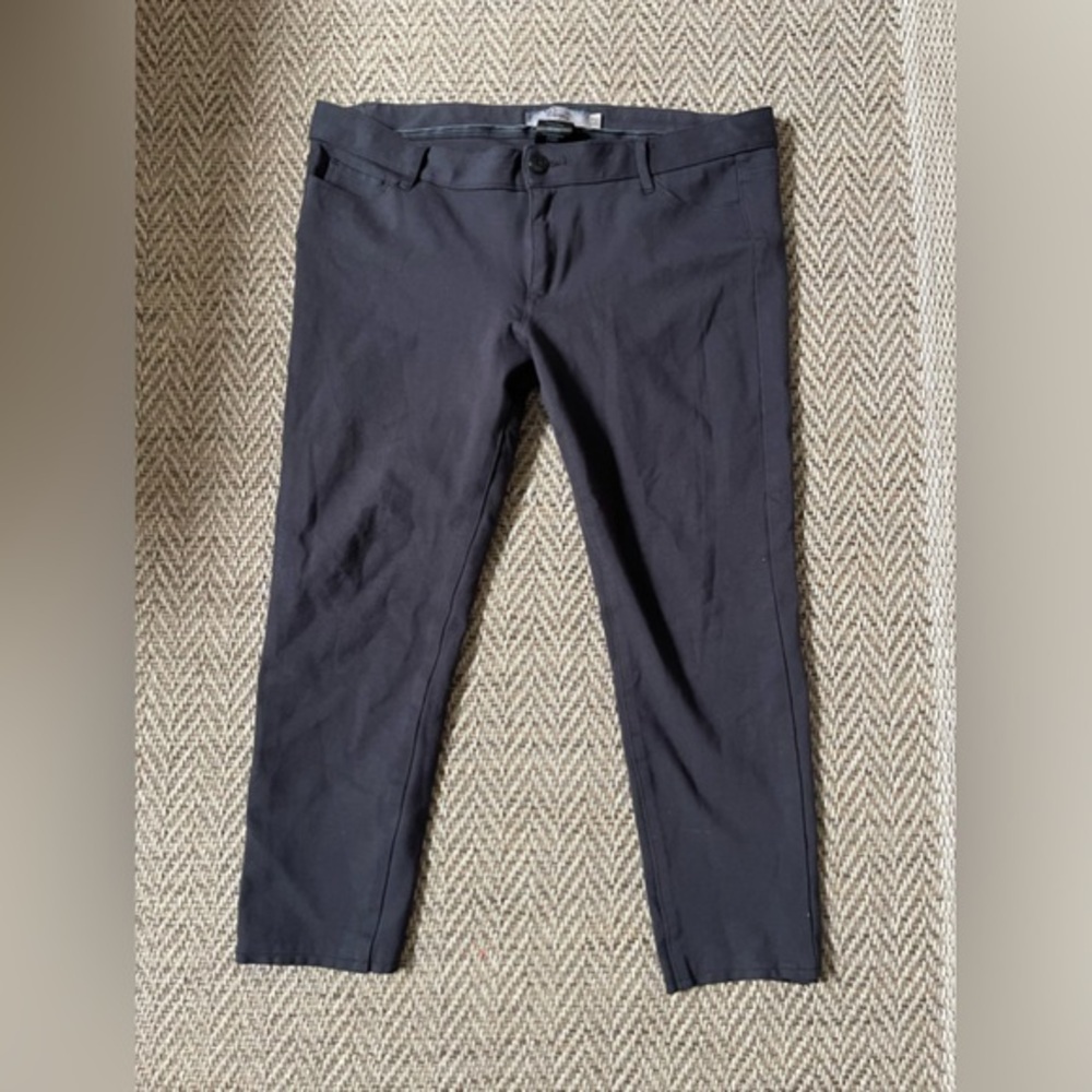 Paige Charcoal Gray Cropped Pants Size 32